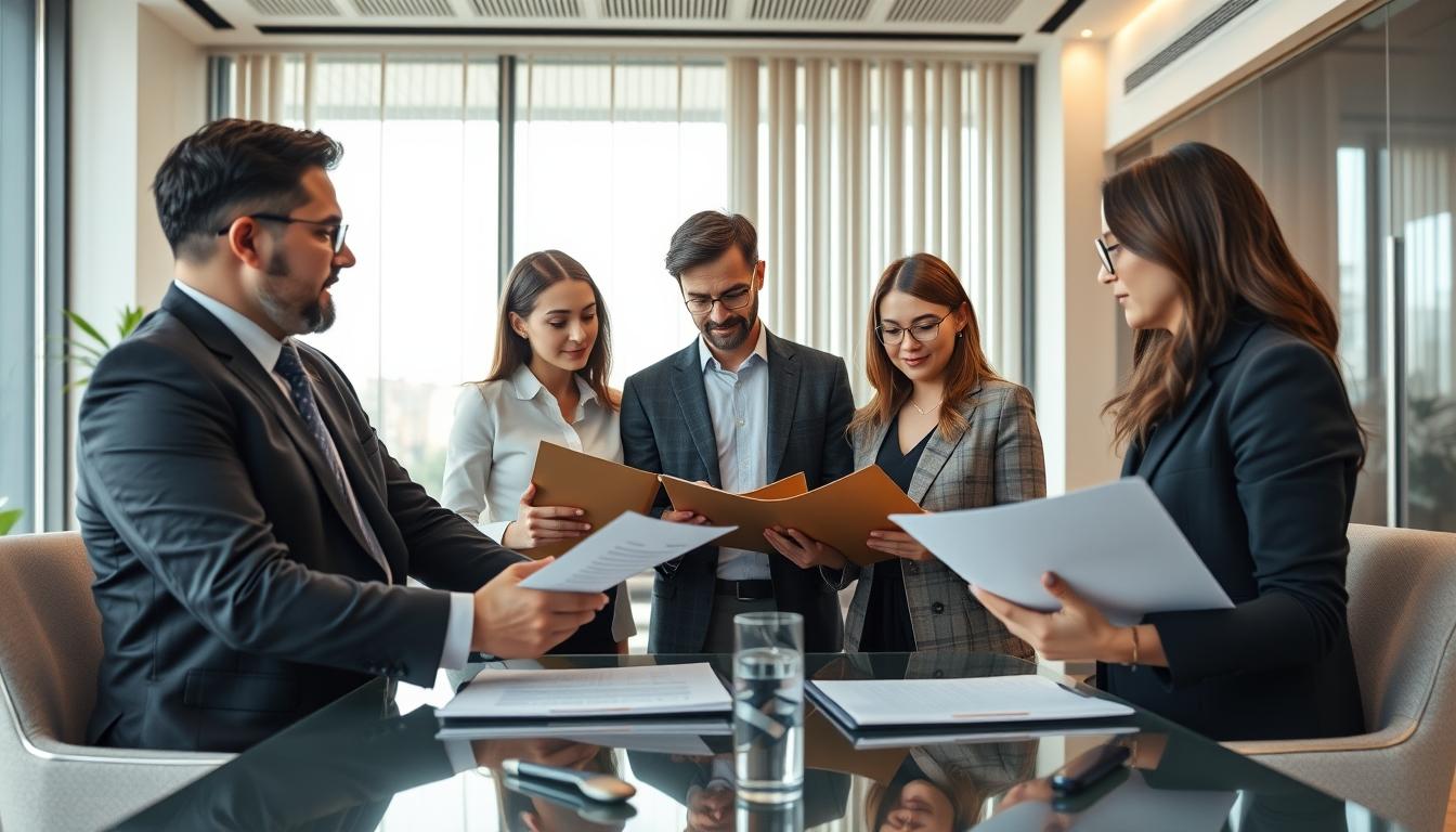Business agreement signing